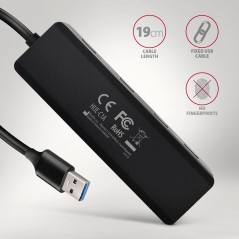 AXAGON HUE-C1A USB Hub 5 Ports - Fast, Reliable & Versatile Connectivity - Enhance Your Setup!
